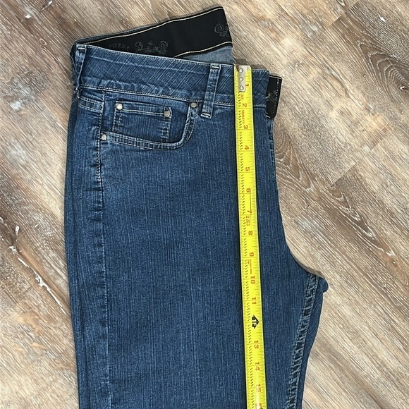 Riders by Lee Curvier Womens 14P Blue Jeans Petite Elastic Waistband - Picture 10 of 16